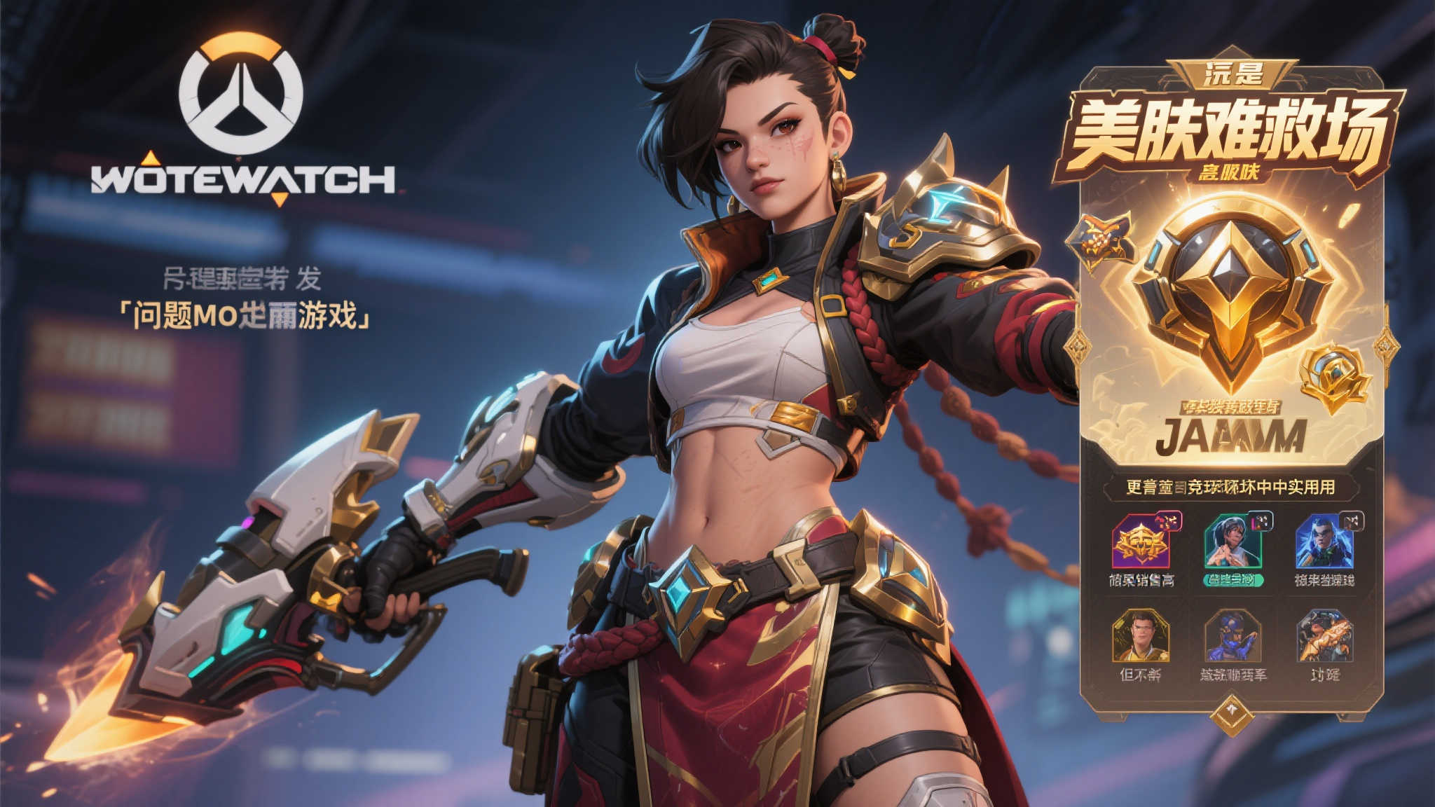 《守望先锋》街霸嘉米新皮肤引发热议：颜值在线，玩法依旧成谜