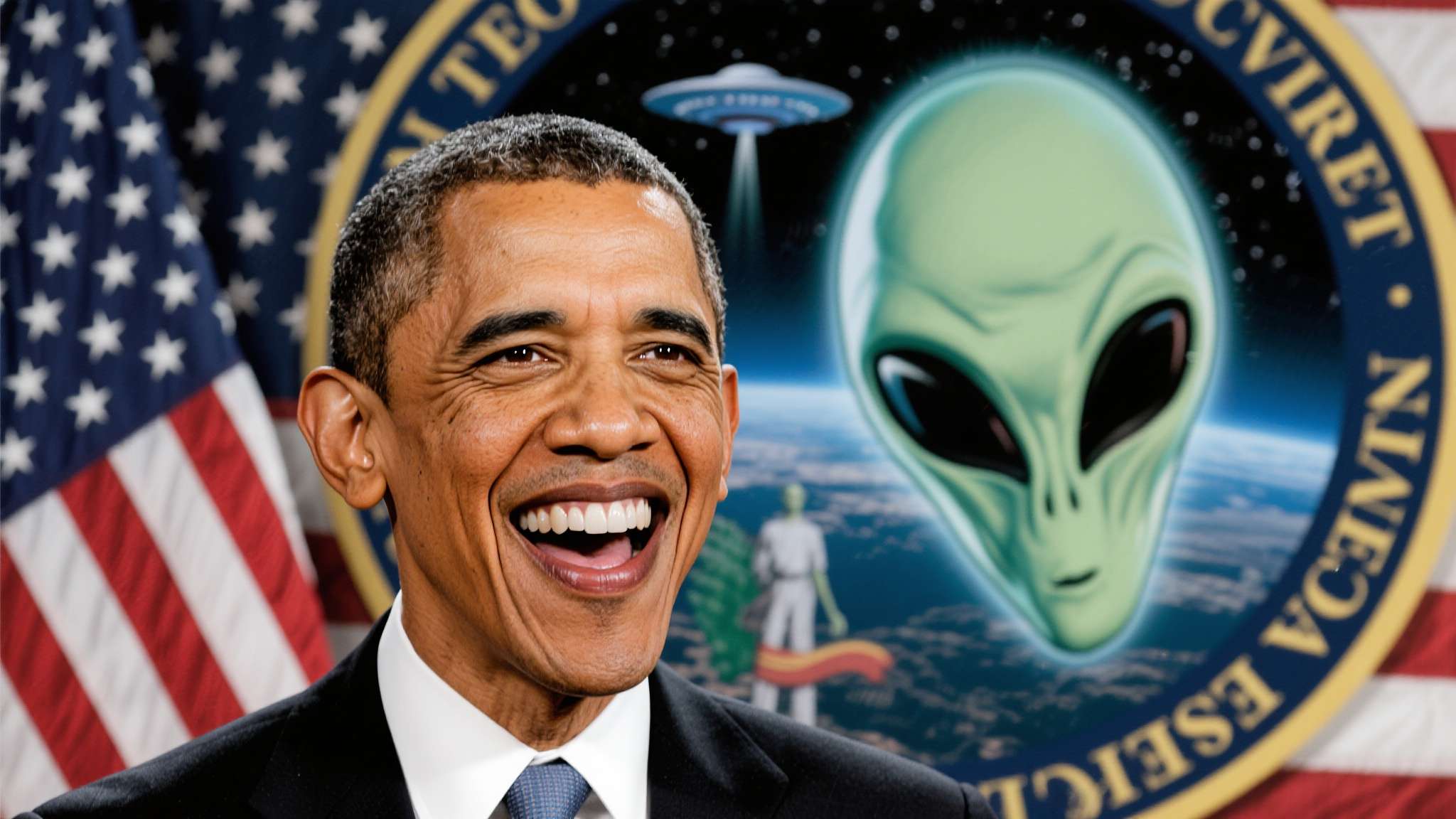 奥巴马否认51区藏外星人 奥巴马否认51区藏外星人